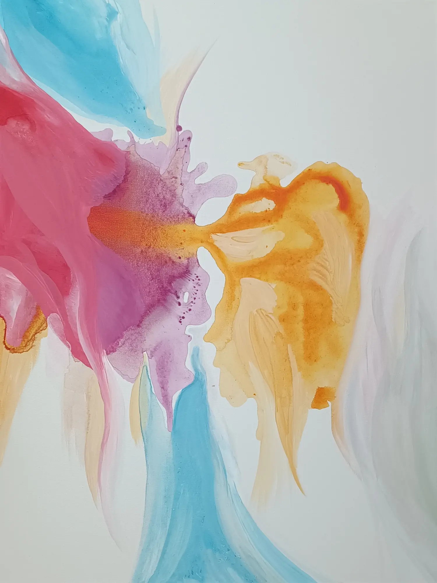 Softly Blooming - Acryl auf Leinwand