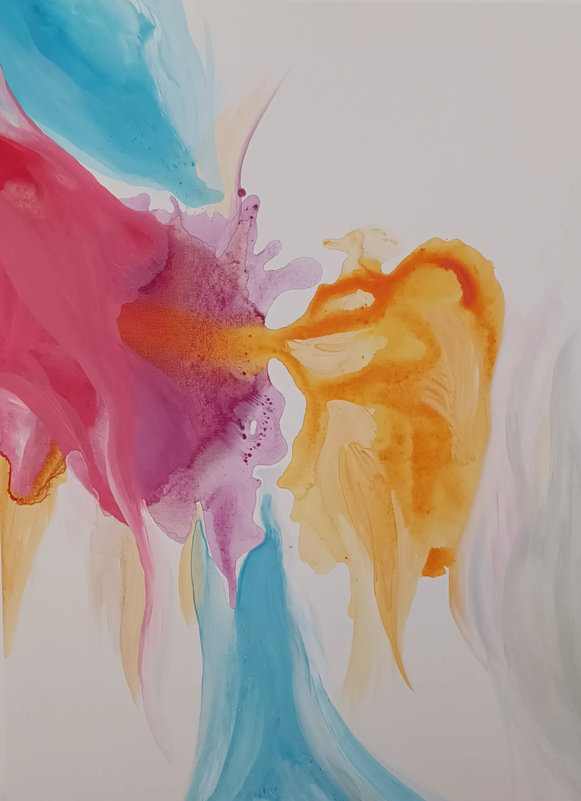 Softly Blooming - Acryl auf Leinwand